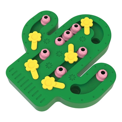 Happy pet tabby patch cactus puzzle intelligence toy