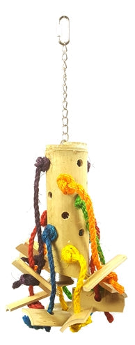 Happy pet bird toy puzzle bamboo