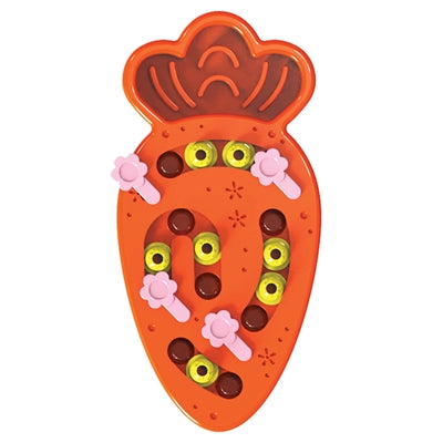 Happy pet tabby patch carrot puzzle intelligence toy