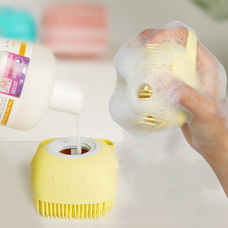 Silicone Pet Bath Brush Comb