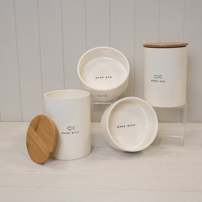 Dog Bone Ceramic Pet Bowl.